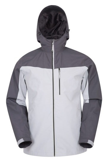 Mountain Warehouse White Brisk Extreme Mens Waterproof Jacket