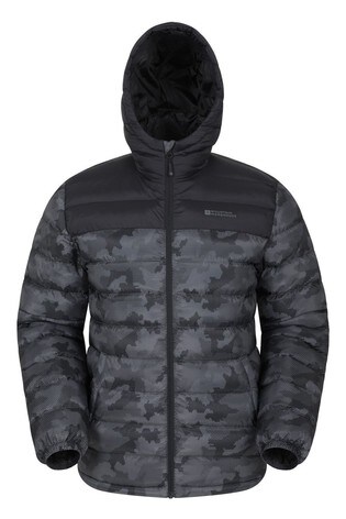 Mountain Warehouse Pure Black Seasons Mens Padded Jacket
