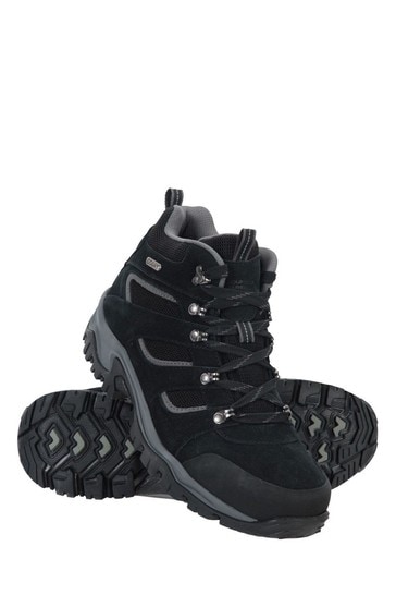 Mountain Warehouse Jet Black Voyage Mens Waterproof Walking Boots