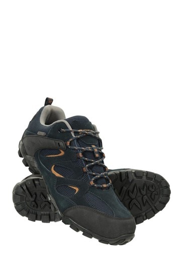 Mountain Warehouse Navy Curlews Mens Waterproof Walking Shoes