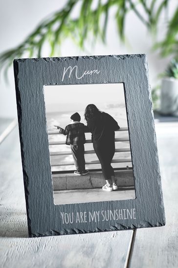 Personalised Slate Photo Frame by Loveabode
