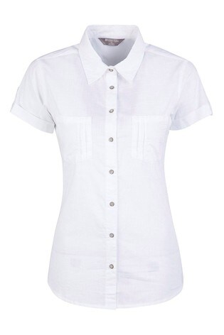 Mountain Warehouse White Coconut Short Sleeve Womens Shirt