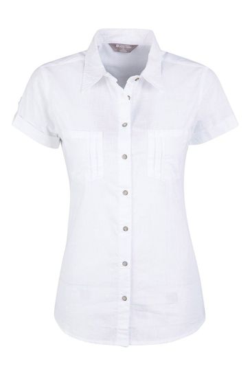 Ladies short sleeve shirt with collar Clearance