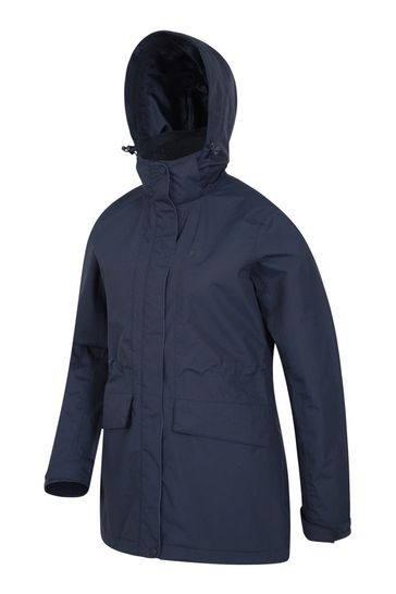 Glacial womens top long waterproof jacket