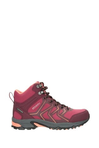 Mountain Warehouse Berry Shadow Womens Waterproof, Breathable Softshell Walking Boots