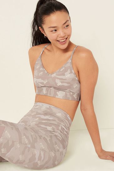 Buy Victoria's Secret PINK Polar Grey Logo Camo Lightly Lined Low