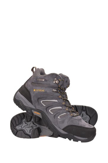 Mountain Warehouse Grey Aspect IsoGrip Mens Waterproof Walking Boots