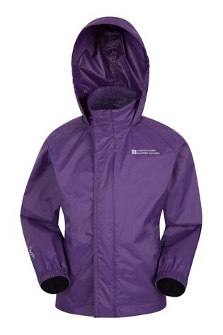 Mountain Warehouse Purple Packable Kids Waterproof Jacket