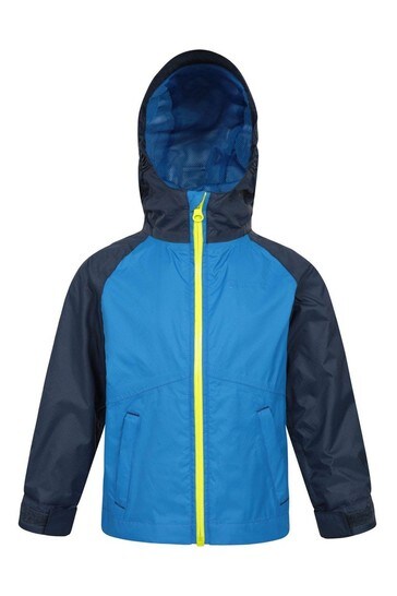 Mountain Warehouse Indigo Torrent II Kids Waterproof Outdoor Jacket