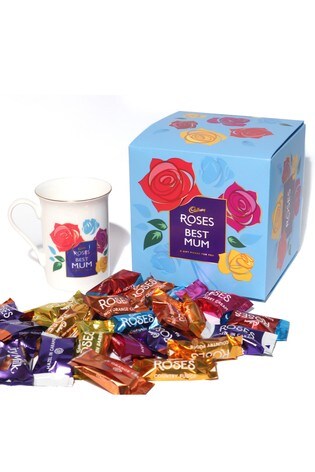Personalised 'Best Mum' Cadbury Roses Large Cube with Cadbury Roses Best Mum Cup by Yoodoo