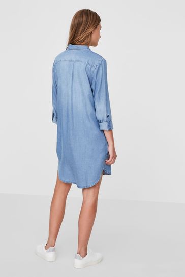 mager gift frost Buy Vero Moda Lightweight Denim Shirt Dress from Next USA