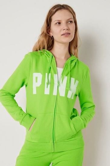 Victoria secret pink green hoodie best sale
