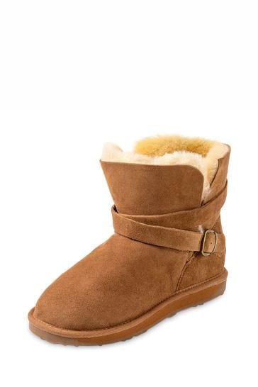 Just Sheepskin Chestnut Ladies Durham Sheepskin Boot