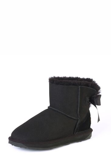 Just Sheepskin Black Ladies Devon Sheepskin Boot