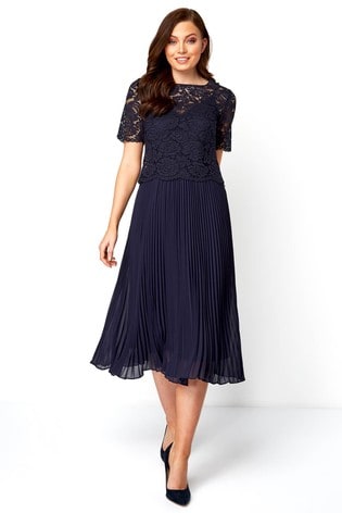 roman pleated dress