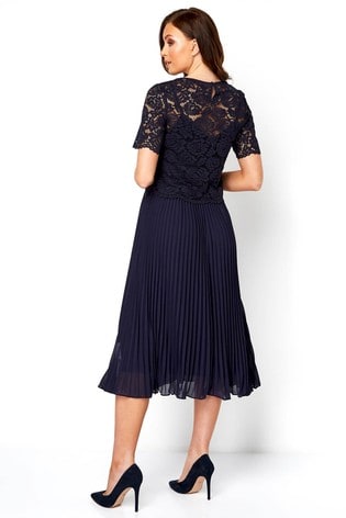 roman pleated dress