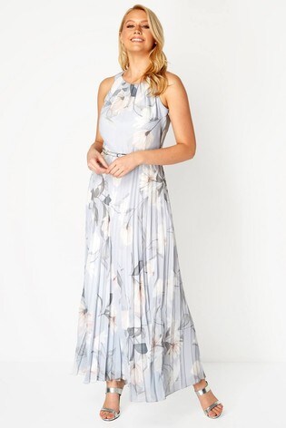 Buy Roman Lace Top Overlay Pleated Midi 
