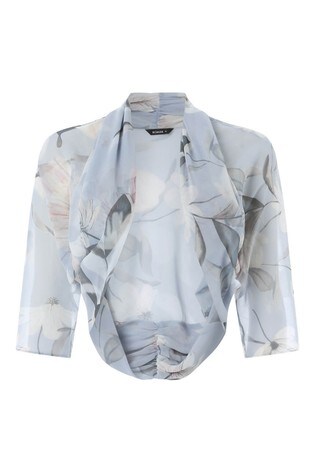 roman chiffon shrug