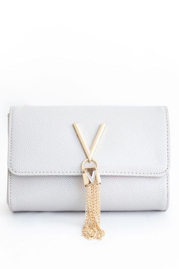 Valentino Bags White Divina Crossbody Tassel Bag