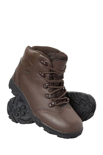 Buy Mountain Warehouse Brown Canyon Kids Leather Waterproof Walking Boots from Next Denmark