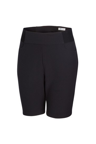 Greg Norman Black Pull-On Essential Stretch Ladies Shorts