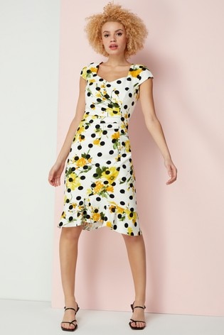 Buy Roman Floral Spot Fluted Fitted 