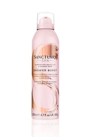 Sanctuary Spa White Lily and Damask Rose Shower Burst, 200 ml