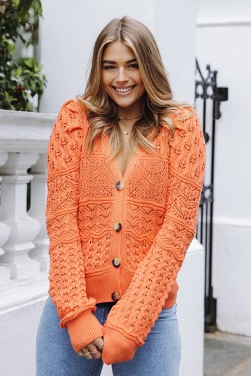 lipsy pointelle cardigan