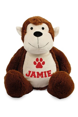 Personalised Monkey Name and Icon Cuddly Toy
