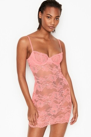 Victoria's Secret Wicked Unlined Stretch Lace Cupped Mini Slip