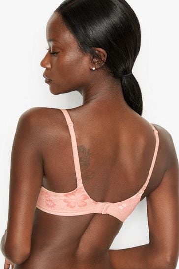 Buy Victoria's Secret Pink Lace Trim Full Cup Push Up Bra from
