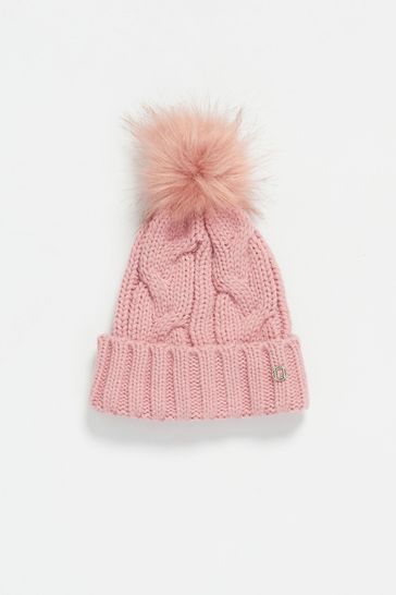Buy Lipsy Cosy Cable Knit Bobble Hat 