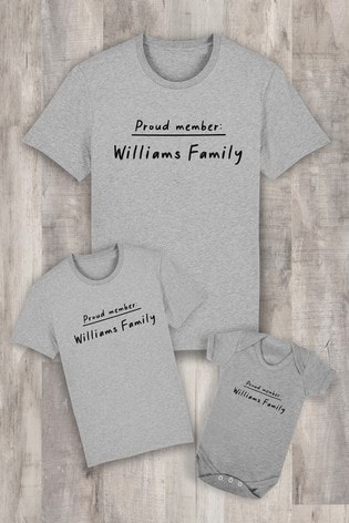 Personalised Proud Family Member Father's Day Men's T-Shirt by Instajunction