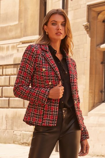Lipsy tartan top blazer