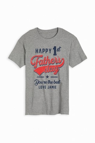Personalised Happy Father's Day T-Shirt by Dollymix
