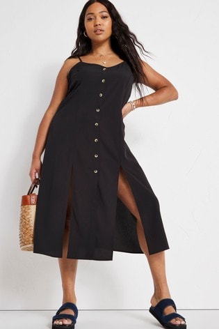 cami button dress