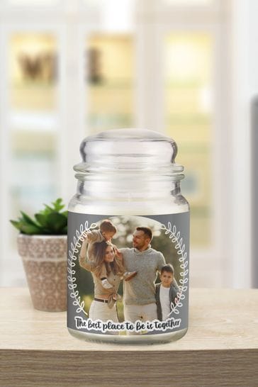 Personalised Better Together Photo Upload Candle Jar by PMC