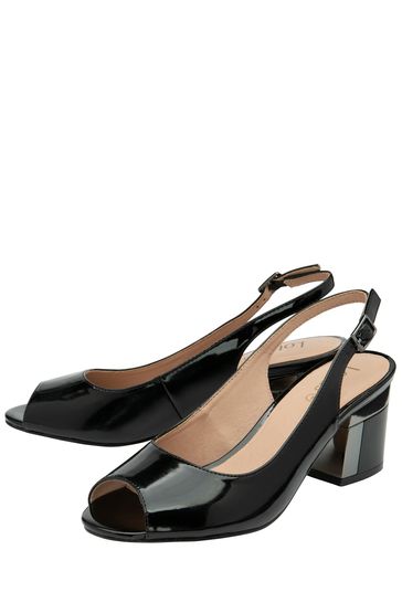 Black patent slingback pumps online