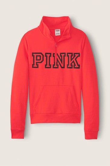 Victoria's secret pink quarter zip hoodie on sale