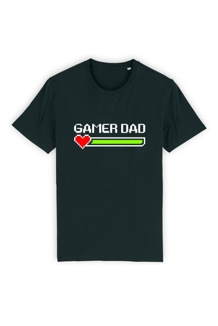 Instajunction Black Gamer Dad Men's T-Shirt