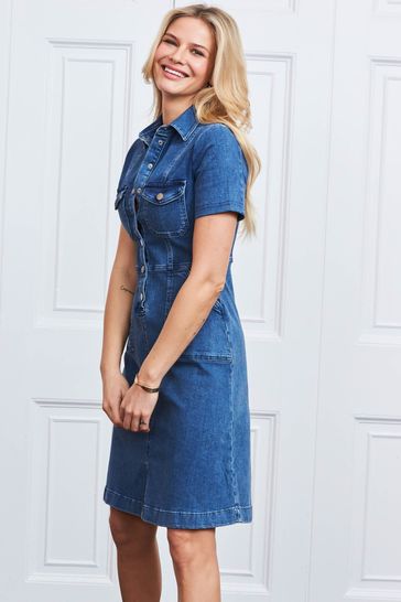 draper james denim dress