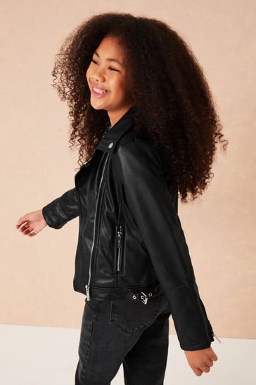 Lipsy black leather discount jacket