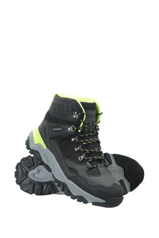 Mountain Warehouse Black Hike Mens Waterproof Recycled Walking Boots