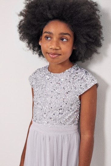 Lipsy discount silver dress