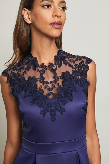 Lipsy navy prom dress sales