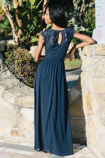 Navy lace store bridesmaid dresses uk