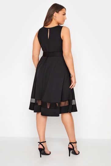 Black skater dress plus discount