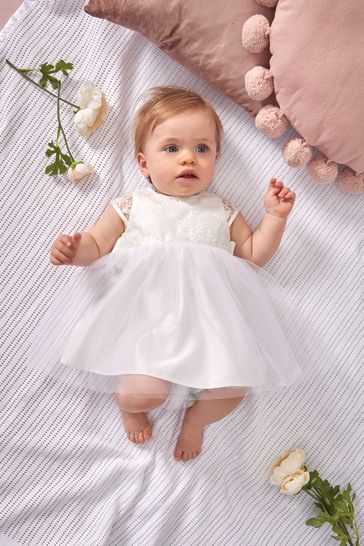 Lipsy Ivory Baby Occasion Dress