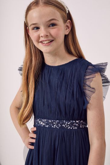 Blue dress for girls store
