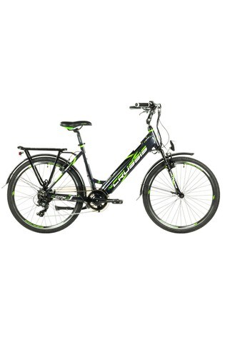 E-Bikes Direct Black Green Crussis eCity 1.14S 17.5Ah Battery Electric Bike